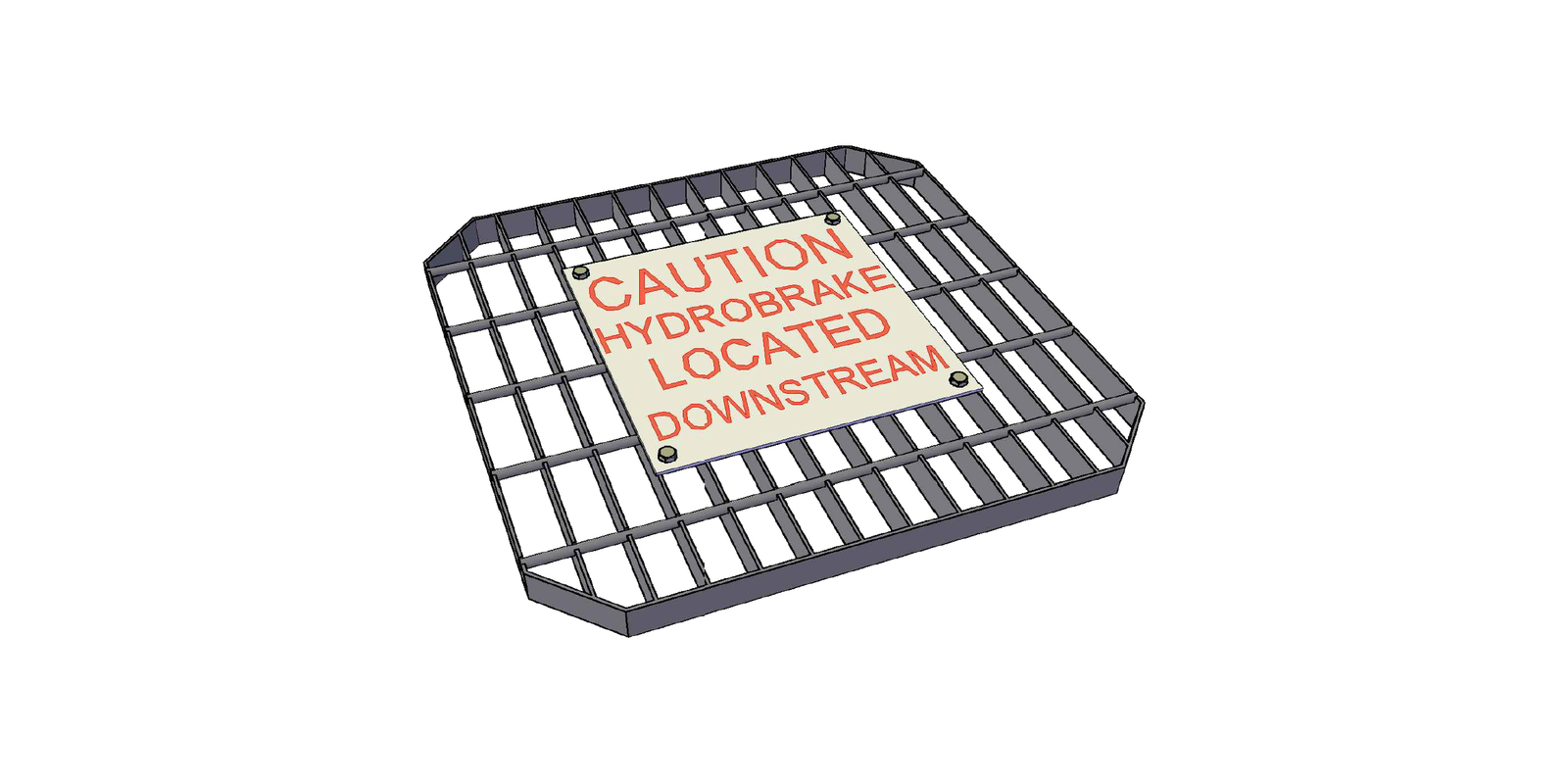 Mesh with example signage