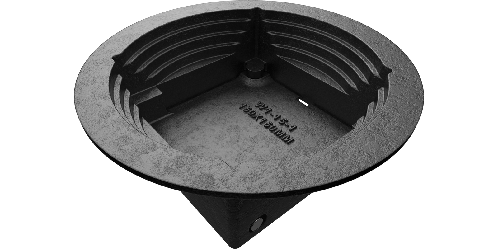 Integrated stepped collar allows for quick and easy installation and less parts on site