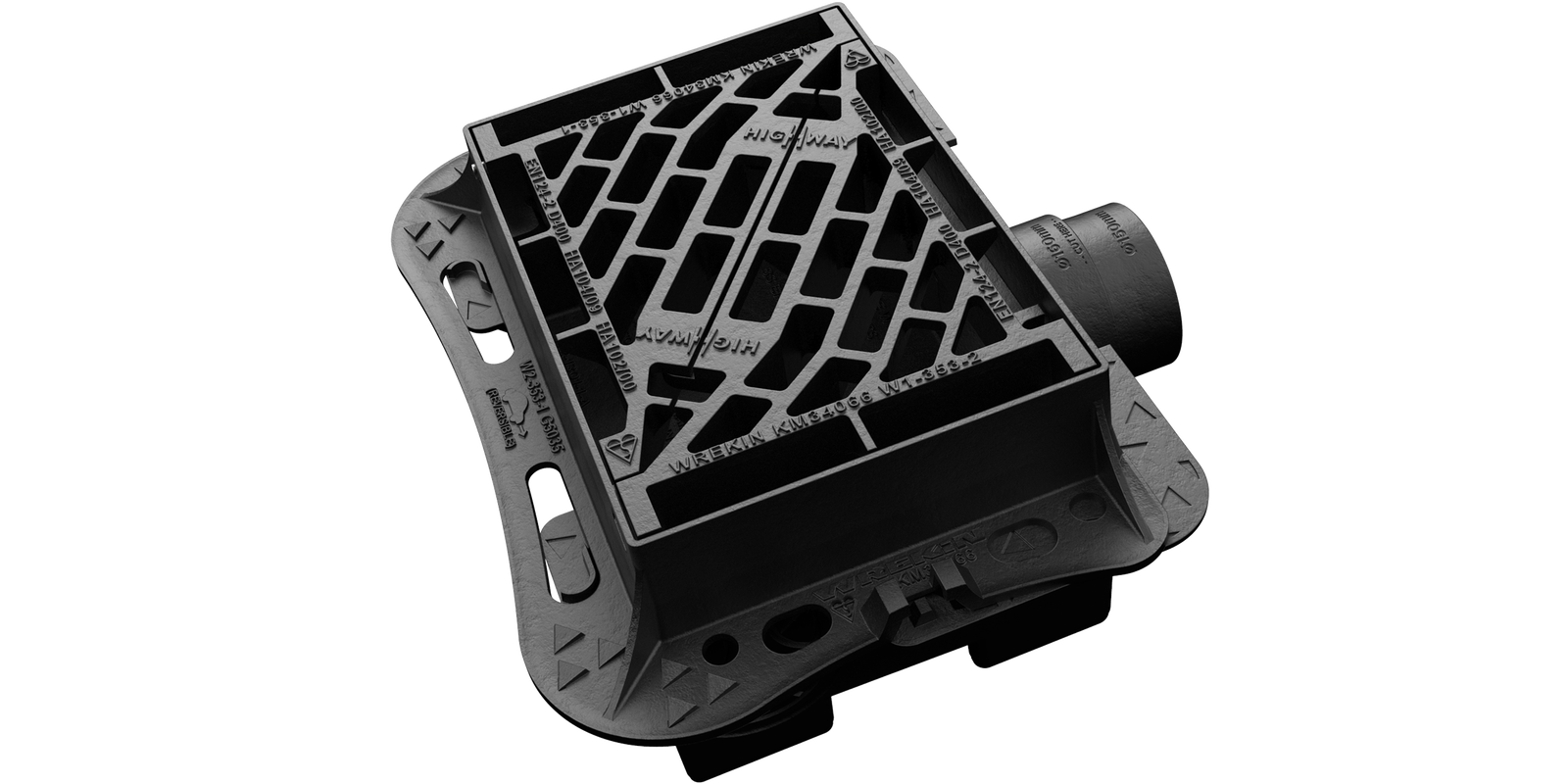 The Gully Grating fitment is fully supported around the whole of its frame flange.
