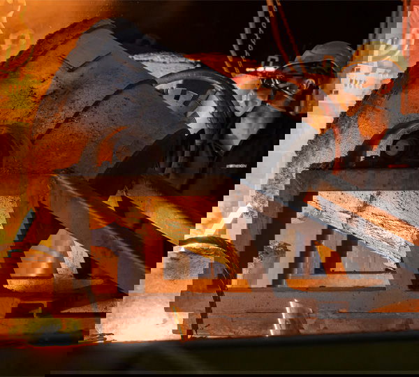 Foundry image of iron being poured