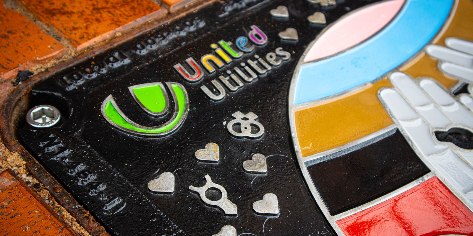 United Utilities Wrekin bespoke manhole cover