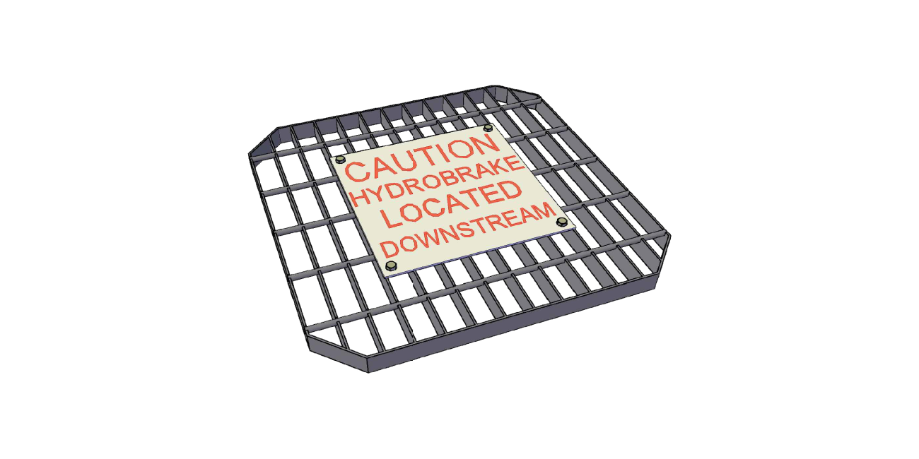 Mesh with example signage