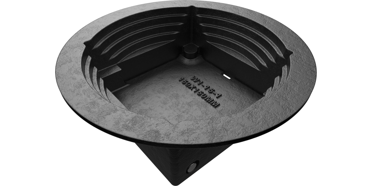 Integrated stepped collar allows for quick and easy installation and less parts on site