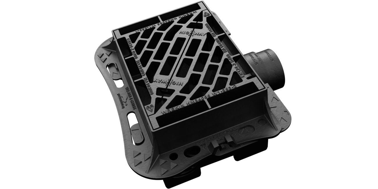The Gully Grating fitment is fully supported around the whole of its frame flange.