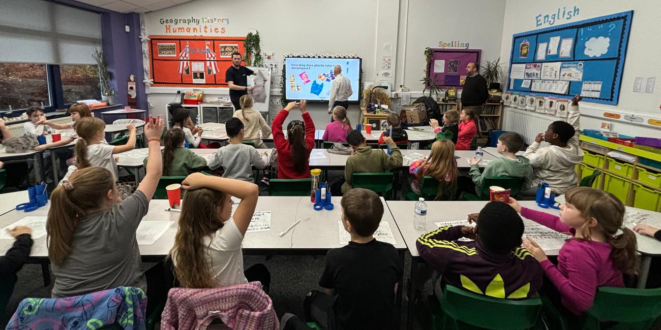 Classroom learning how long plastics take to biodegrade