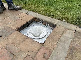 Armadillo Silt Shield in situ