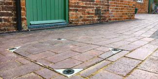 Steel recessed cover