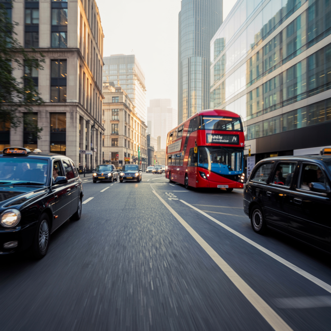 Busy London street